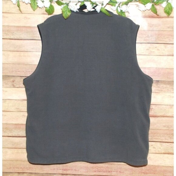 Johnston & Murphy Men's Reversible Vest Jacket Size XXL Black Gray Full Zip - Picture 10 of 13